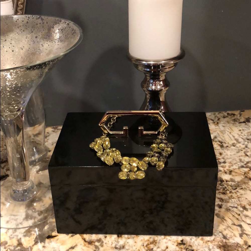 J Crew Green Crystal Necklace